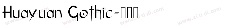 Huayuan Gothic字体转换